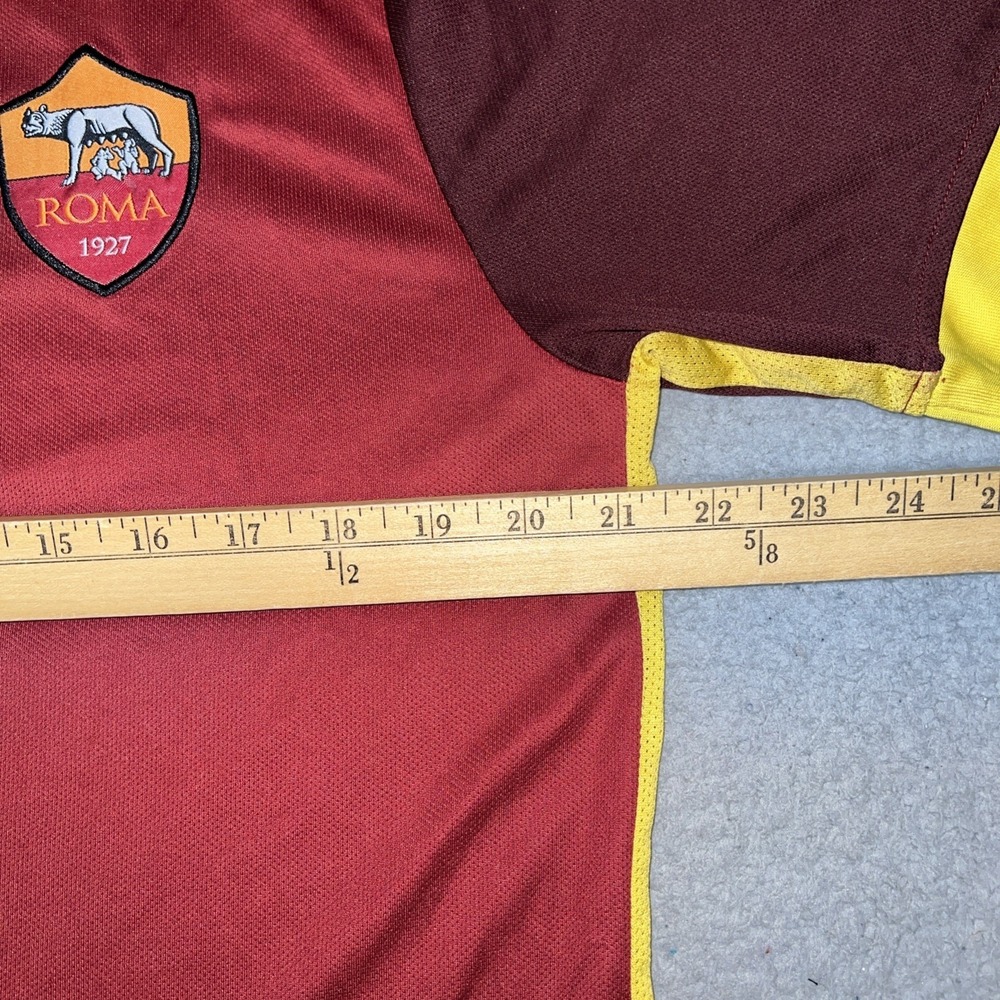 Nike AS Roma 2015-16 Home Jersey Men's Sz L Red Dri-Fit Soccer Football Shirt - Picture 9 of 14